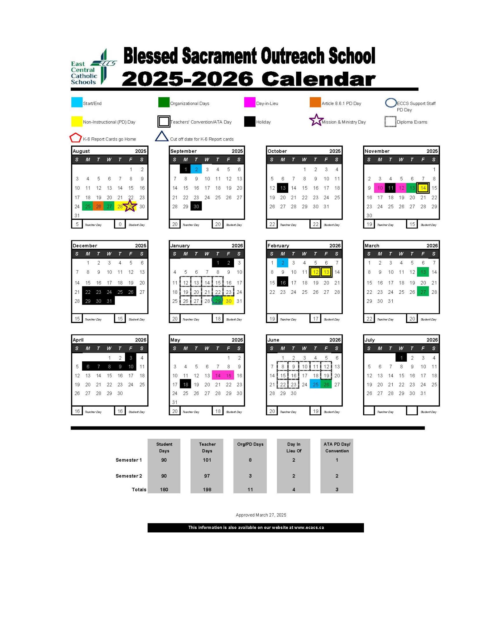 BSO 2025 2026 Calendar